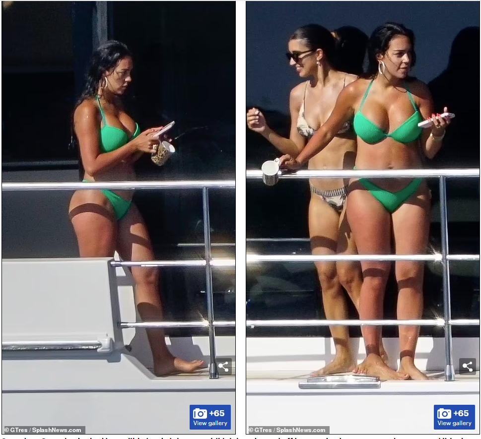 Nếu như hôm trước bạn gái danh thủ người Bồ Đào Nha gây "bão" với bộ bikini màu đen thì lần này, cô lại khiến fan "đứng ngồi không yên" với bộ áo tắm 2 mảnh màu xanh lá cây, tôn làn da nâu khỏe khoắn và body săn chắc cực nóng bỏng. Nếu như hôm trước bạn gái danh thủ người Bồ Đào Nha gây "bão" với bộ bikini màu đen thì lần này, cô lại khiến fan "đứng ngồi không yên" với bộ áo tắm 2 mảnh màu xanh lá cây, tôn làn da nâu khỏe khoắn và body săn chắc cực nóng bỏng.