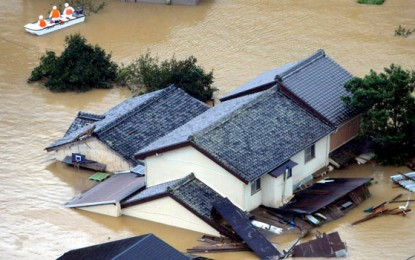 Nhiều địa phương ở phía tây Nhật Bản chìm trong biển nước . Nhiều địa phương ở phía tây Nhật Bản chìm trong biển nước