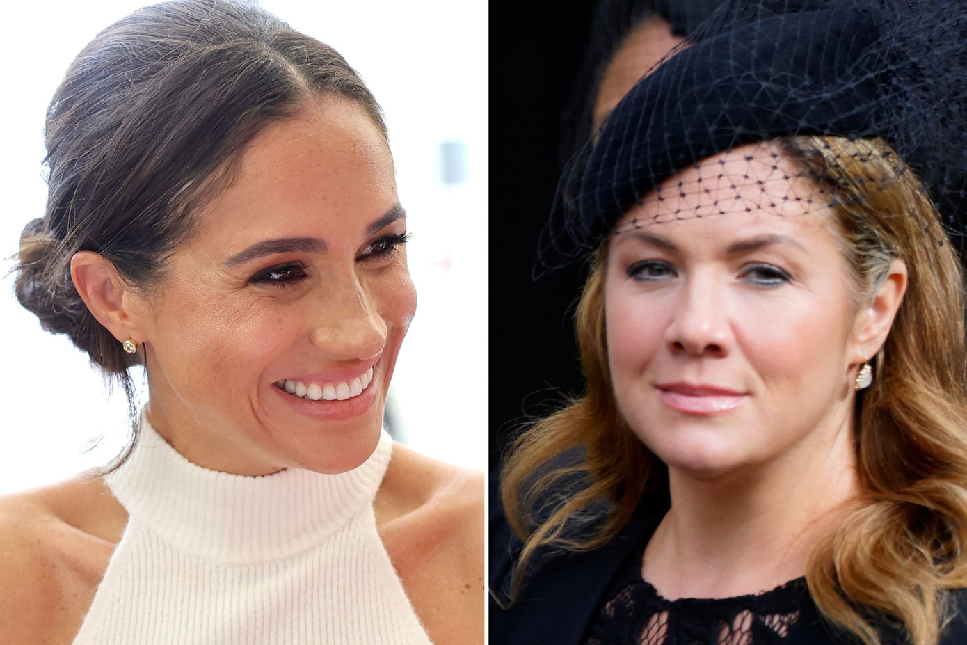 Meghan Markle và Sophie Trudeau. Ảnh: Getty Images.