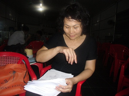 Bà Ngô Thị Anh Thư lo lắng về số tiền cho bà Yến vay