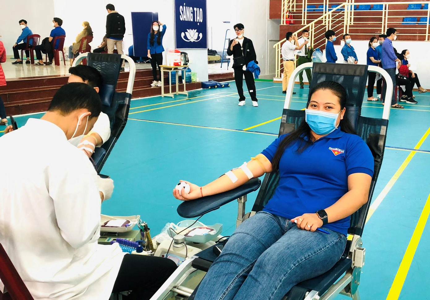 Trương Mỹ Linh - UVBTV Đoàn phường Bắc Nghĩa đã 15 lần hiến máu cứu người