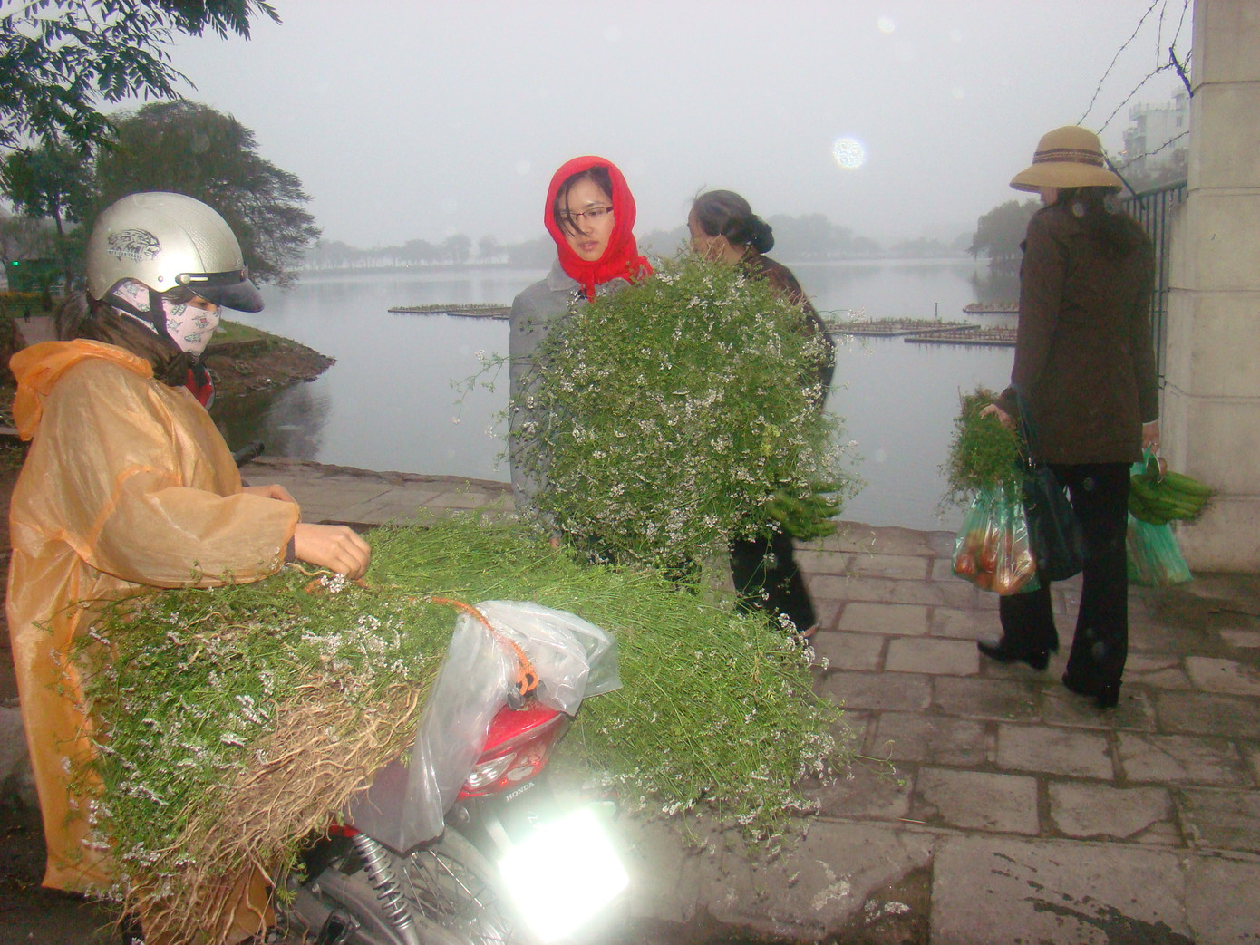 Mùi già cũng được nhiều người Hà Nội mua cho ngày 30 Tết