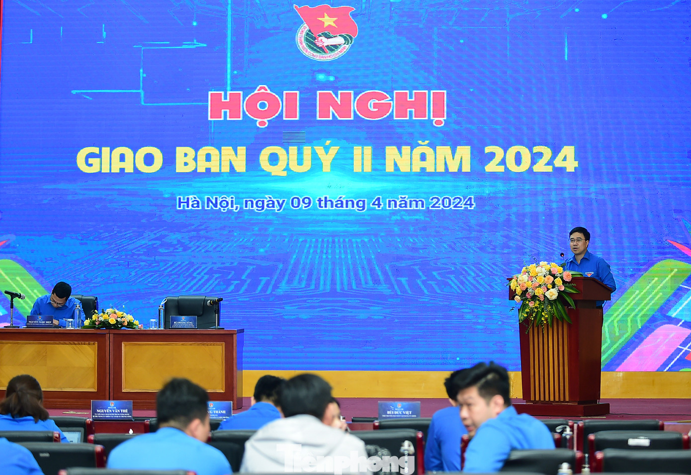 Hội nghị sơ kết công tác đoàn và phong trào thanh niên quý I, triển khai nhiệm vụ công tác quý II. Ảnh: Xuân Tùng