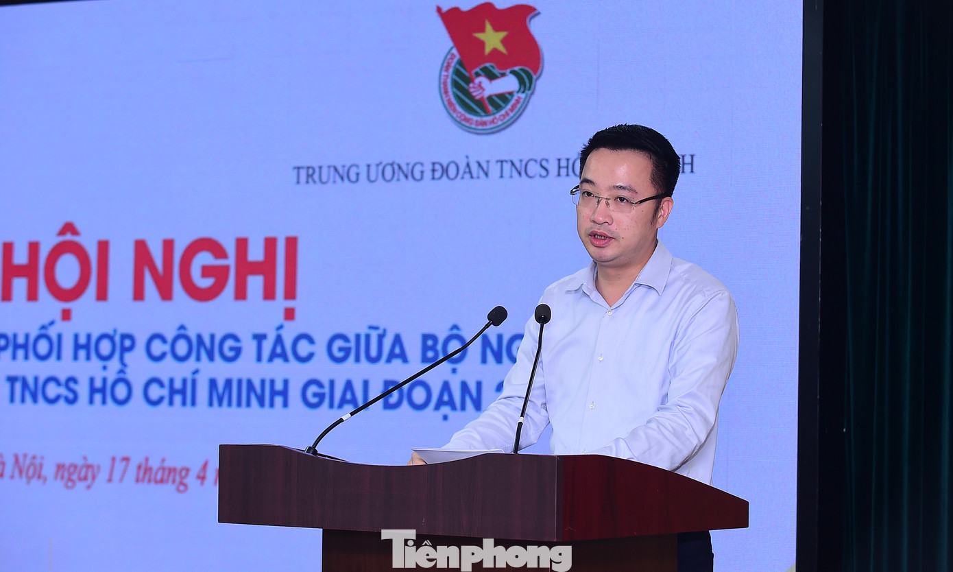 Bí thư T.Ư Đoàn Nguyễn Tường Lâm phát biểu tại chương trình. Ảnh: Xuân Tùng