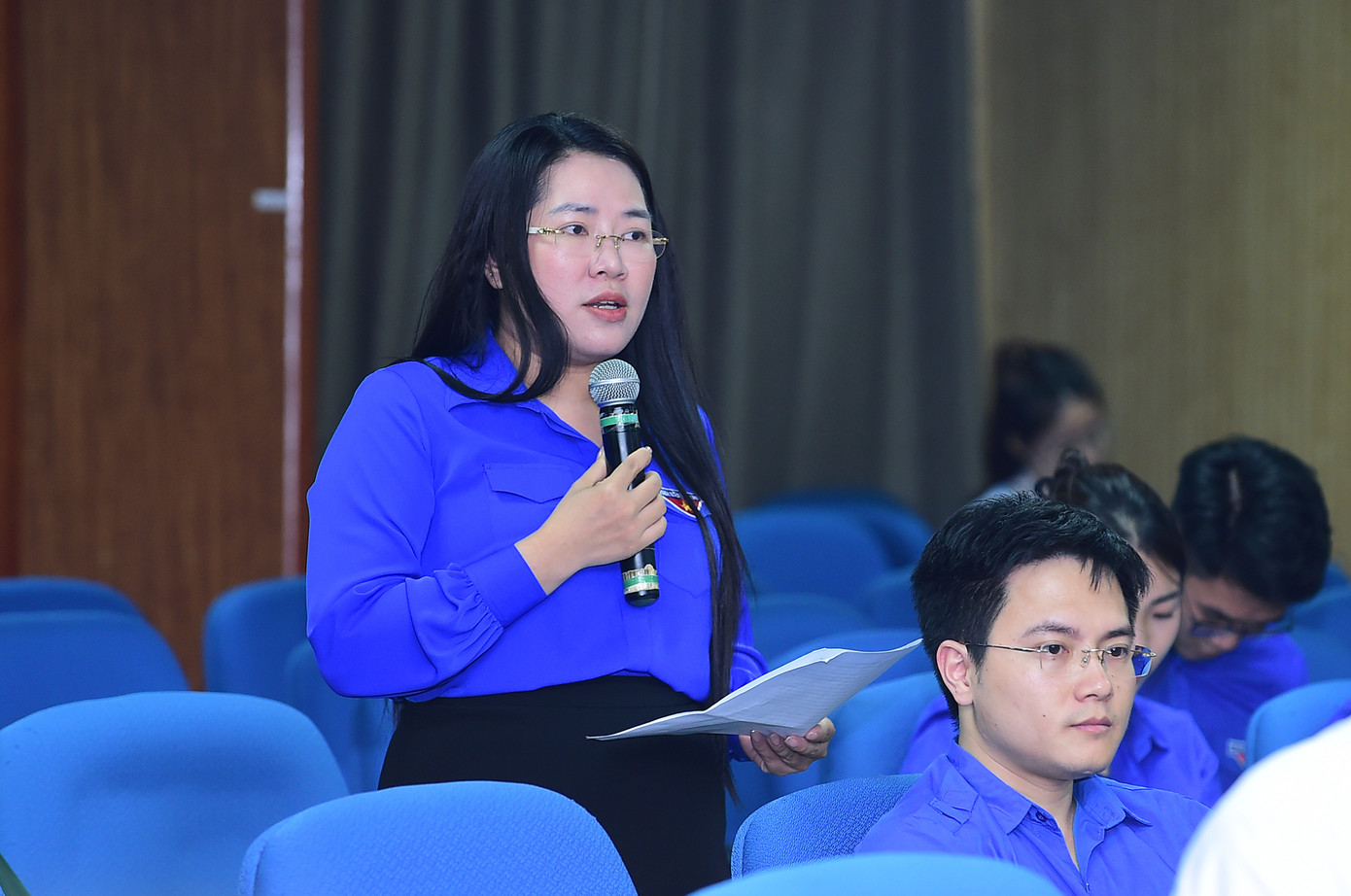 Đại diện các tỉnh, thành Đoàn: Cao Bằng, Nghệ An, Thái Bình chia sẻ nhiều mô hình, phần việc hiệu quả trong Tháng Thanh niên 2024. Ảnh: Xuân Tùng