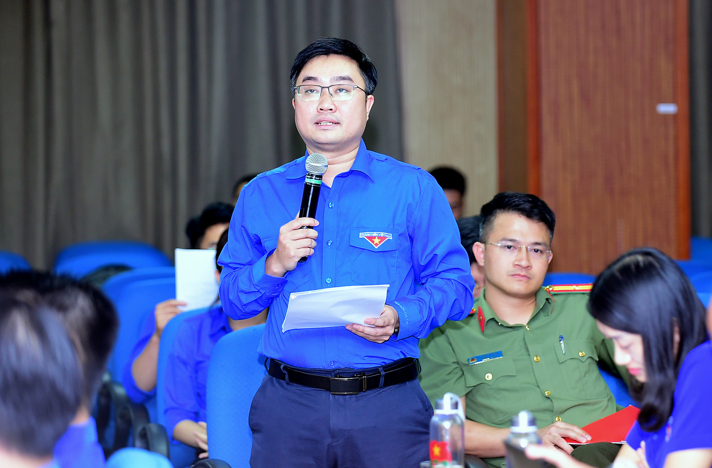 Đại diện các tỉnh, thành Đoàn: Cao Bằng, Nghệ An, Thái Bình chia sẻ nhiều mô hình, phần việc hiệu quả trong Tháng Thanh niên 2024. Ảnh: Xuân Tùng