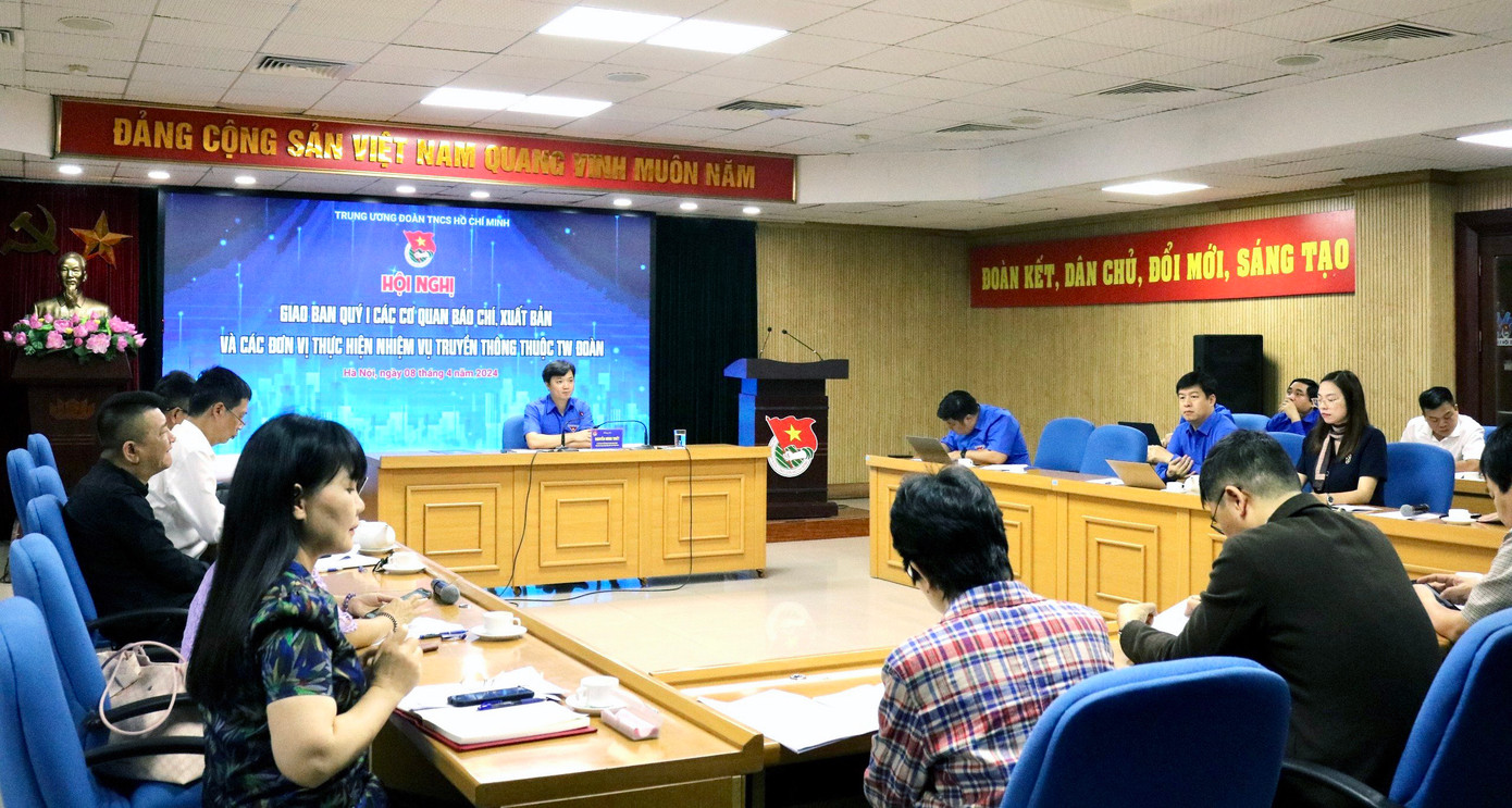 Hội nghị giao ban quý I các cơ quan báo chí, xuất bản và các đơn vị thực hiện nhiệm vụ truyền thông thuộc T.Ư Đoàn. Ảnh: Trịnh Lý Hội nghị giao ban quý I các cơ quan báo chí, xuất bản và các đơn vị thực hiện nhiệm vụ truyền thông thuộc T.Ư Đoàn. Ảnh: Trịnh Lý