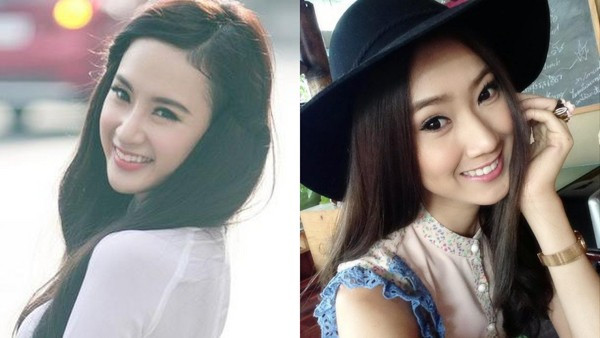 Nụ cười tỏa nắng của hai cô gái 