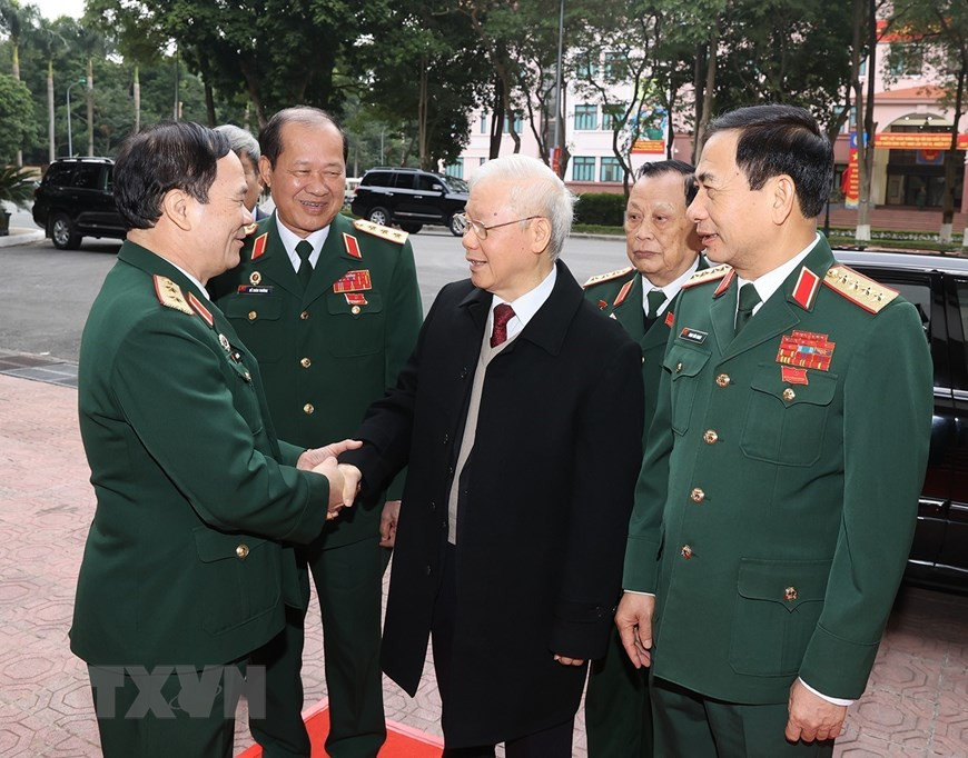 Tổng Bí thư Nguyễn Phú Trọng đến dự đại hội. (Ảnh: Trí Dũng/TTXVN) Tổng Bí thư Nguyễn Phú Trọng đến dự đại hội. (Ảnh: Trí Dũng/TTXVN)