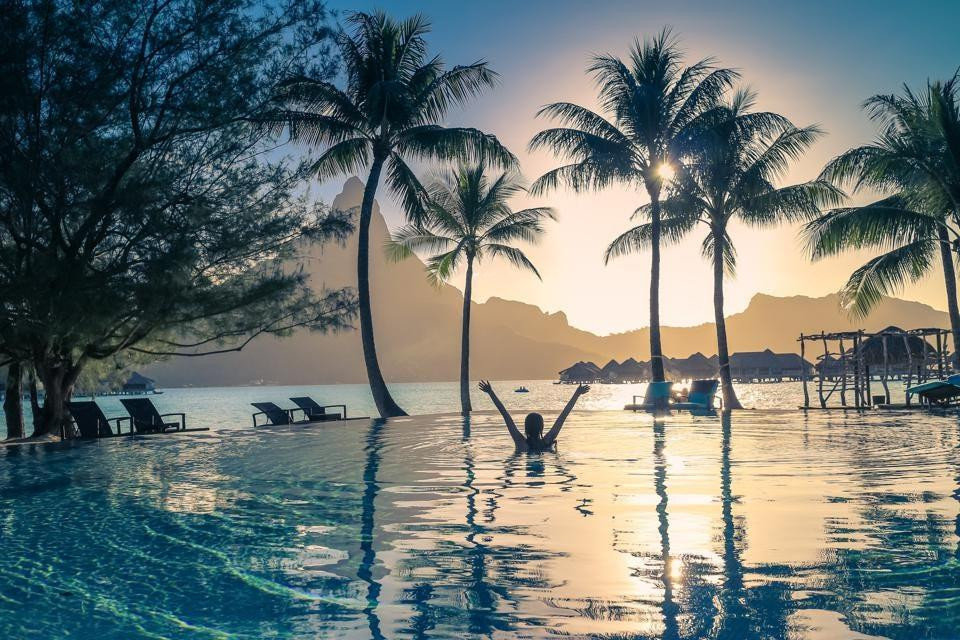 Hoàng hôn ở Bora Bora, French Polynesia. Ảnh: Getty Images. Hoàng hôn ở Bora Bora, French Polynesia. Ảnh: Getty Images.