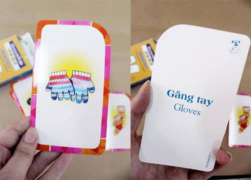 Những thẻ học như thế này cũng rất có tác dụng trong việc dạy con tập đọc (ảnh minh họa)