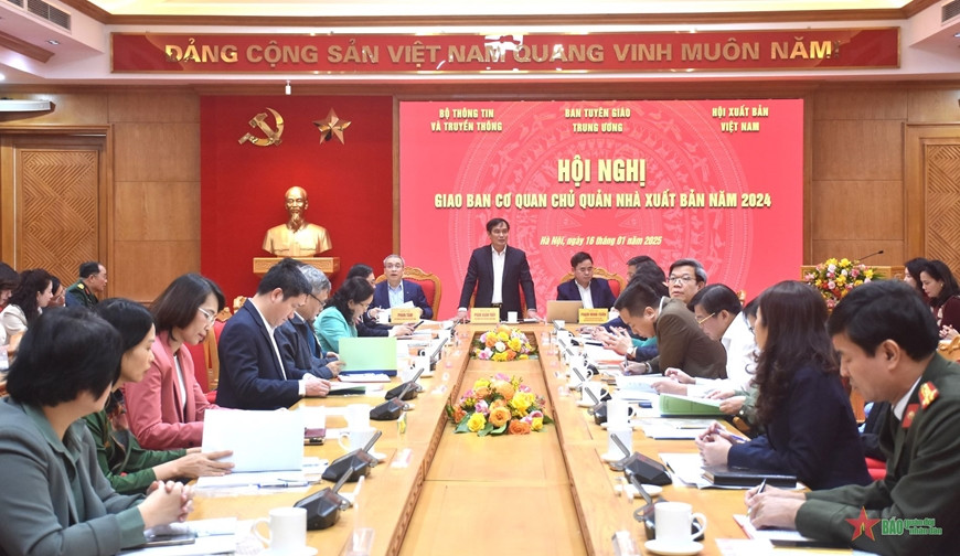 Hội nghị giao ban cơ quan chủ quản nhà xuất bản năm 2024.