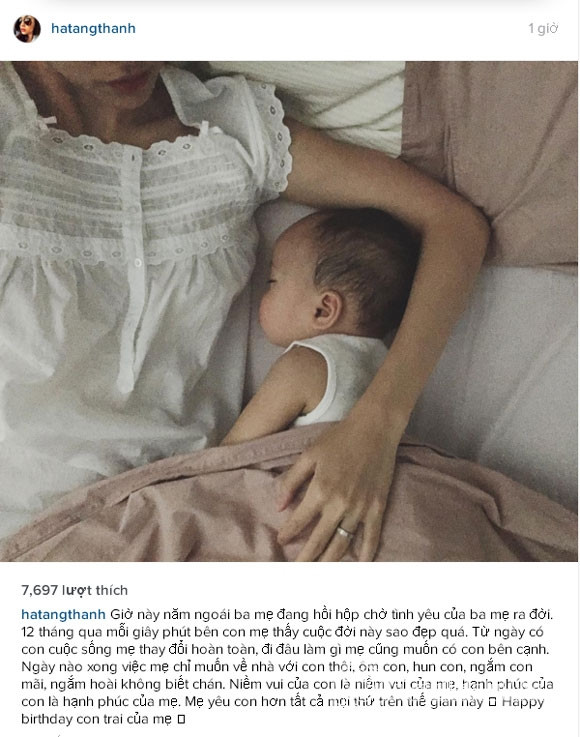 Tăng Thanh Hà khoe con trai; Ngọc Trinh đọ dáng cùng Thủy Tiên ảnh 1