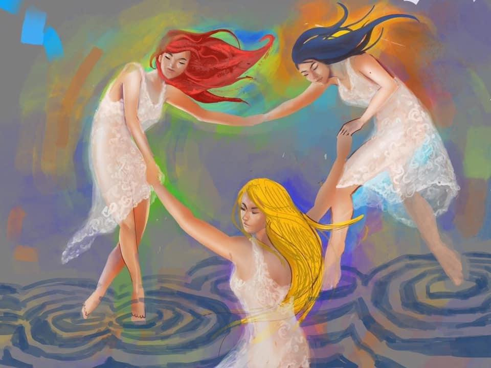 Bà Juwairiya Zulkifli đăng bức vẽ trên giấy để trấn an dân mạng.