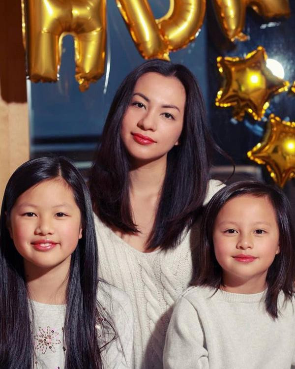 Ngọc Thúy và 2 con chung với đại gia Đức An.