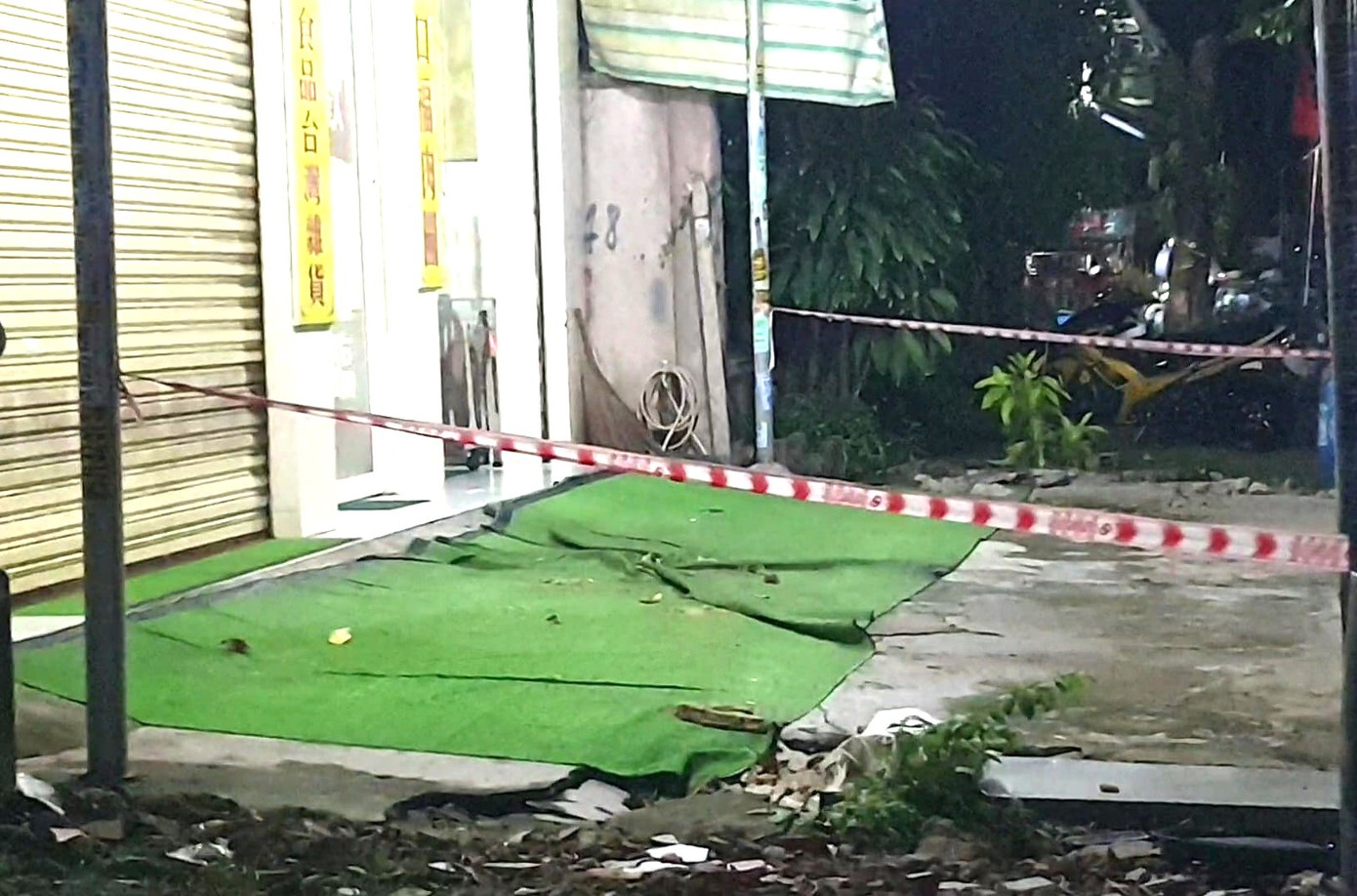 Hiện trường nơi xảy ra vụ việc Hiện trường nơi xảy ra vụ việc