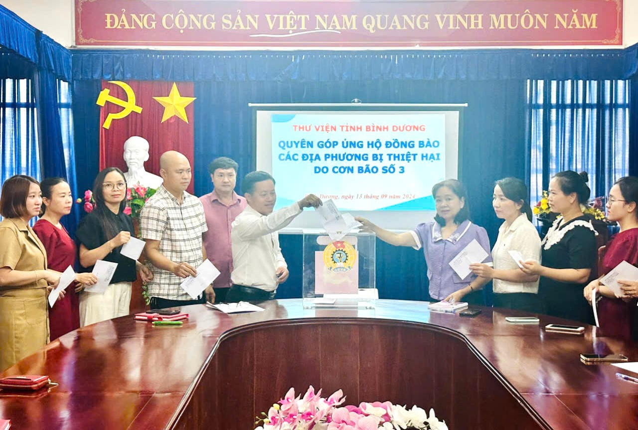 Công đoàn các đơn vị tại tỉnh Bình Dương tích cực tham gia ủng hộ đồng bào các tỉnh phía Bắc chịu ảnh hưởng bởi bão số 3