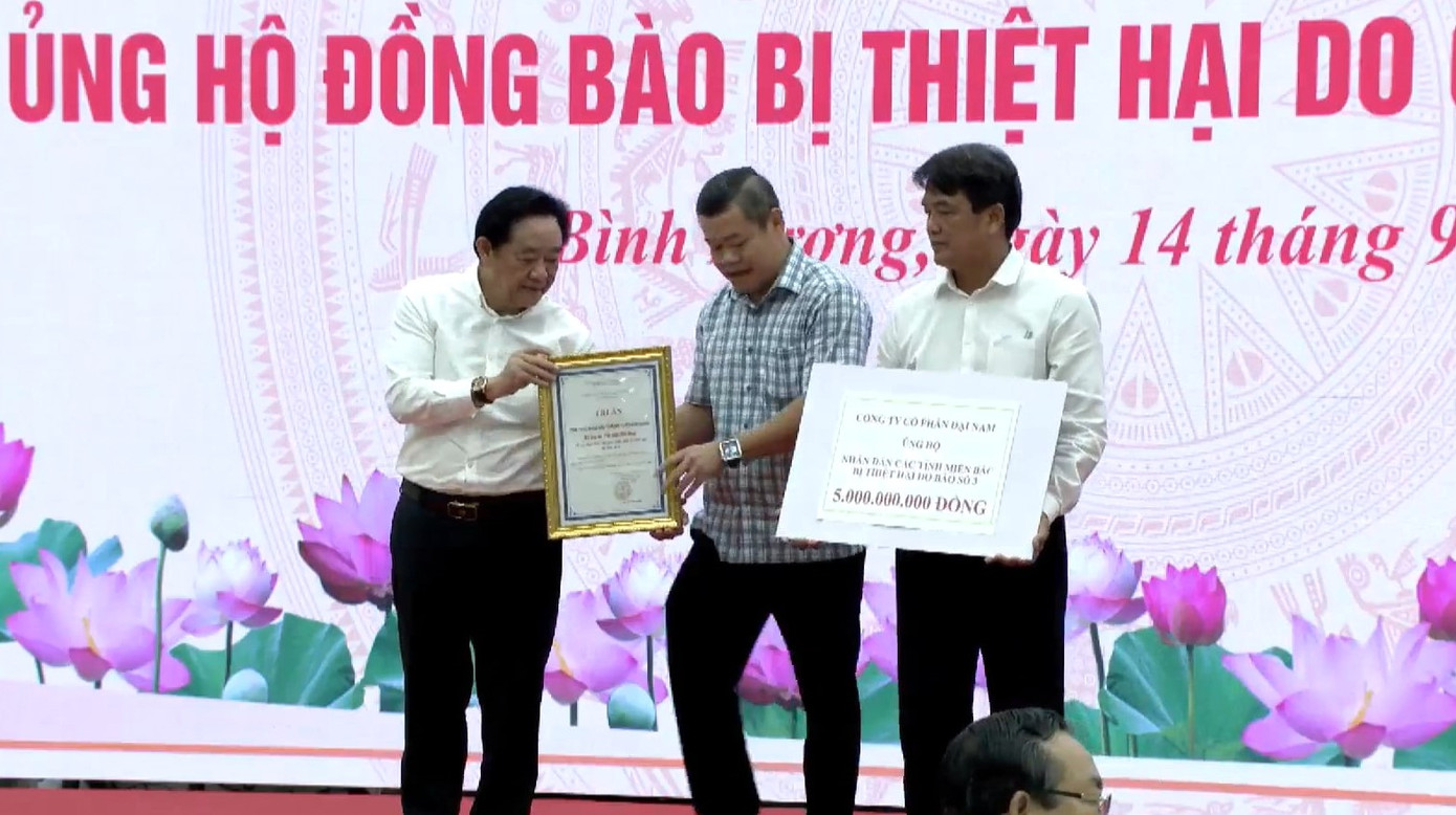 Công ty Cổ phần Đại Nam ủng hộ 5 tỷ đồng Công ty Cổ phần Đại Nam ủng hộ 5 tỷ đồng