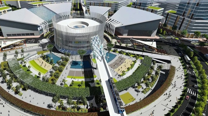 Hình ảnh mô phỏng Khu phức hợp hiện đại sau khi hoàn thành Hình ảnh mô phỏng Khu phức hợp hiện đại sau khi hoàn thành