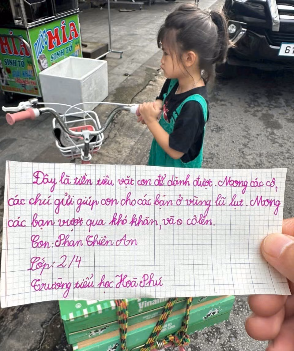 Bé gái Thiên An chạy đi mua sữa và bức tâm thư đầy cảm động Bé gái Thiên An chạy đi mua sữa và bức tâm thư đầy cảm động