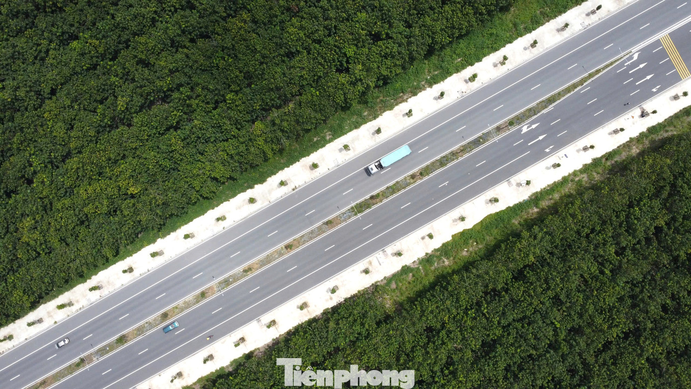 Hai bên tuyến đường này đều là rừng cao su.