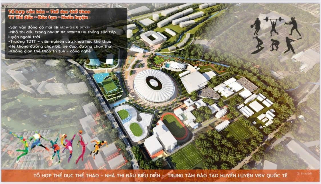 Phối cảnh tổ hợp thể dục thể thao tỉnh Bình Dương khi hoàn thành Phối cảnh tổ hợp thể dục thể thao tỉnh Bình Dương khi hoàn thành