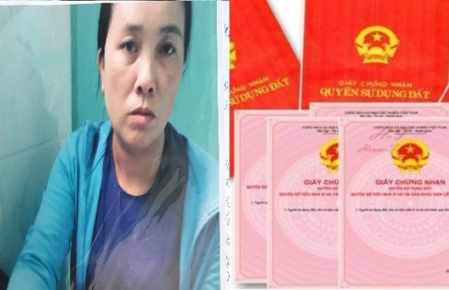 Bà Trần Thị Mười Bảy sử dụng giấy chứng nhận quyền sử dụng đất giả để thế chấp vay tiền