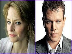 Cặp đôi diễn viên chính Jodie Foster và Matt Damon của bộ phim 