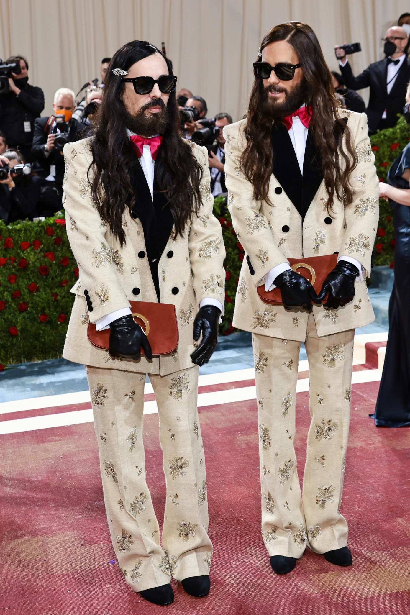Alessandro Michele và Jared Leto như một cặp anh em song sinh.