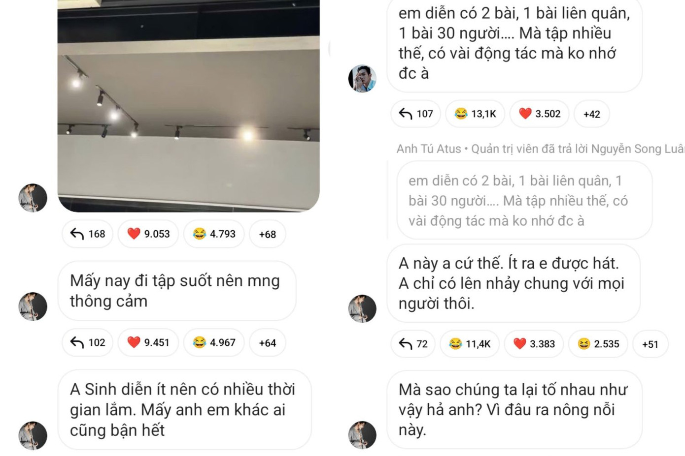 Tin nhắn broadcast &quot;tấu hề cực đại&quot; của Atus và anh Sinh.