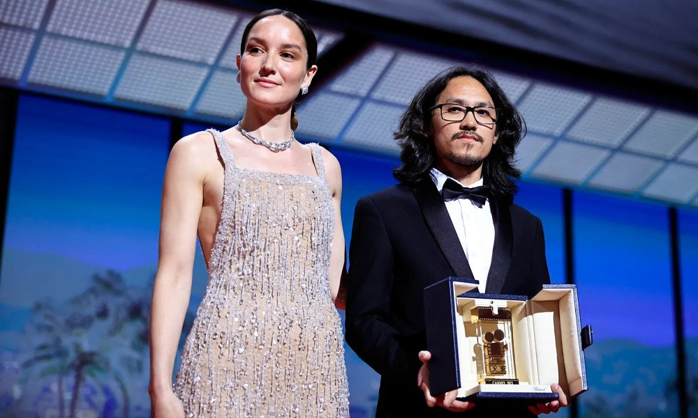 Đạo diễn Phạm Thiên Ân nhận giải lớn tại LHP Cannes. (Ảnh: LHP Cannes) Đạo diễn Phạm Thiên Ân nhận giải lớn tại LHP Cannes. (Ảnh: LHP Cannes)