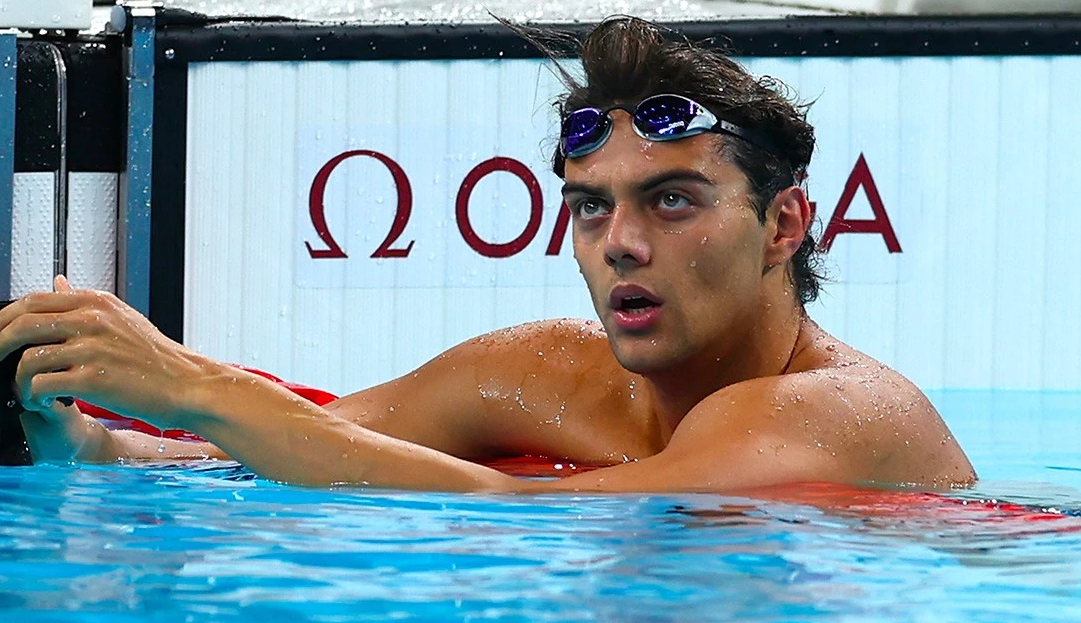 "Nam thần bơi lội" Thomas Ceccon đến từ đội tuyển Ý. Ảnh: The Olympics. "Nam thần bơi lội" Thomas Ceccon đến từ đội tuyển Ý. Ảnh: The Olympics.