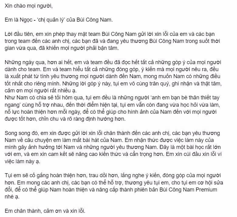 Tài khoản Threads của nữ quản lý đã 2 lần phải lên bài đăng xin lỗi fan trong tháng 8 - 9.