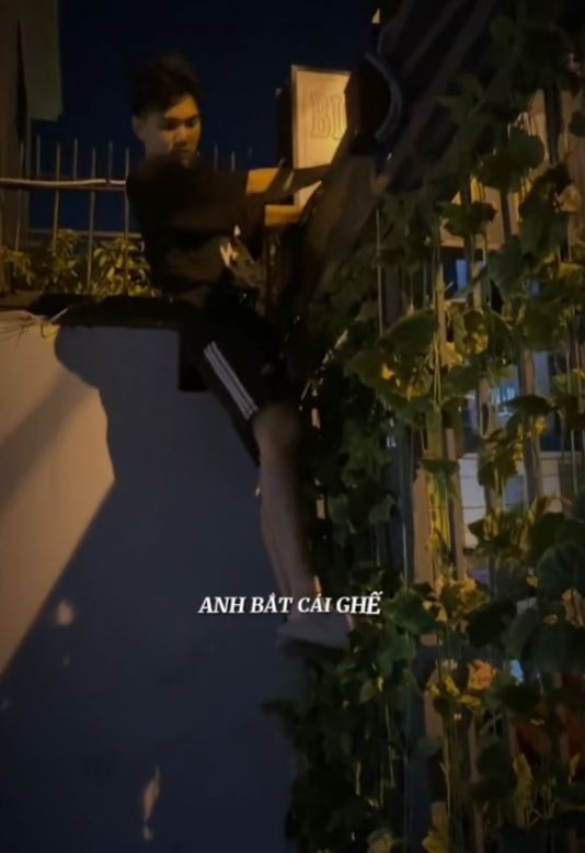 Captain từng leo rào để đi chơi với Rhyder. Ảnh: Trích từ TikTok của Captain.