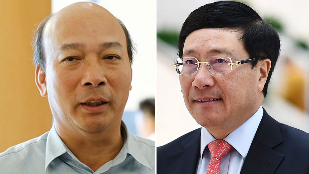 Ông Phạm Bình Minh (bìa phải) và ông Lê Minh Chuẩn thôi làm nhiệm vụ đại biểu Quốc hội Ông Phạm Bình Minh (bìa phải) và ông Lê Minh Chuẩn thôi làm nhiệm vụ đại biểu Quốc hội