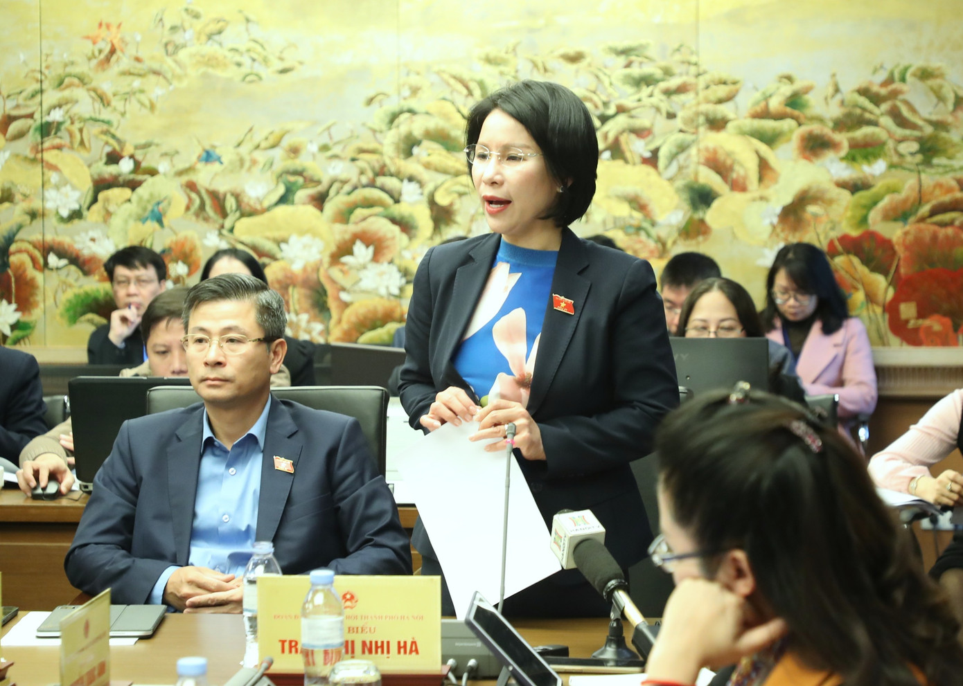 Đại biểu Trần Thị Nhị Hà, Giám đốc Sở Y tế Hà Nội (Ảnh: Như Ý). Đại biểu Trần Thị Nhị Hà, Giám đốc Sở Y tế Hà Nội (Ảnh: Như Ý).