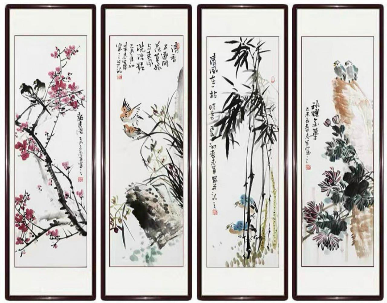 Nhung cho biết, cô chỉ dành mấy ngày đầu Xuân viết thư pháp ở chùa Vĩnh Nghiêm. Thời gian còn lại trong năm cô vẽ tranh cho khách. Có thời điểm, khách phải đặt trước 2 -3 tháng mới nhận được tranh. Có được thành công này, Cẩm Nhung cho rằng "năng khiếu một phần, quan trọng phải không ngừng học hỏi và rèn luyện khổ công". Sau khi hết dịch, cô tiếp tục sang Trung Quốc học ngành mỹ thuật, tìm gặp học thêm một số thầy chuyên tranh thủy mặc.