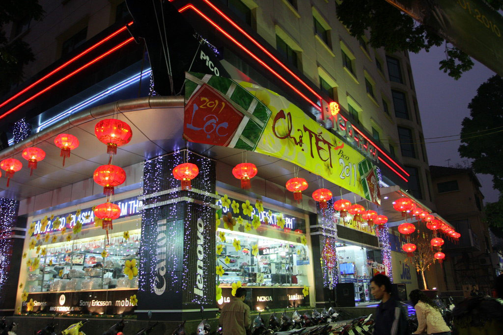 Pico đã chuẩn bị sẵn các mặt hàng dịp Tết. Ảnh: Vân Anh Pico đã chuẩn bị sẵn các mặt hàng dịp Tết