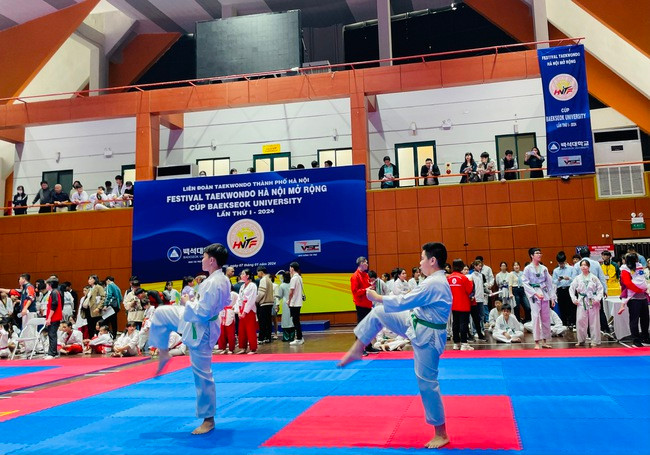 Phần thi của các võ sinh.