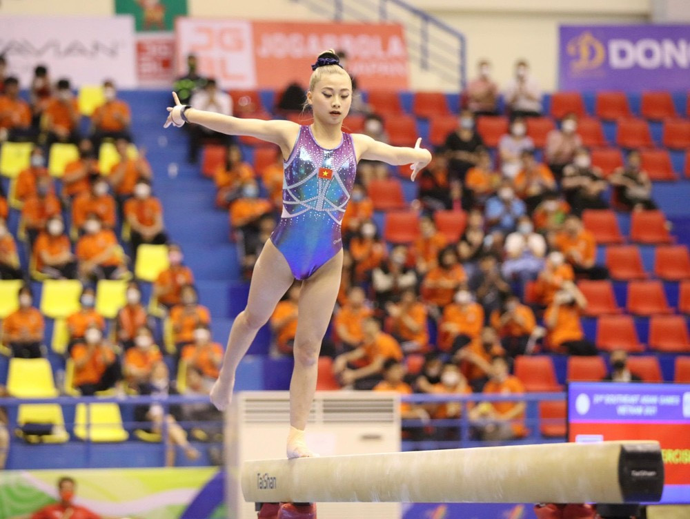 VĐV TDDC Phạm Như Phương thi đấu tại SEA Games 31. Ảnh: Như Ý