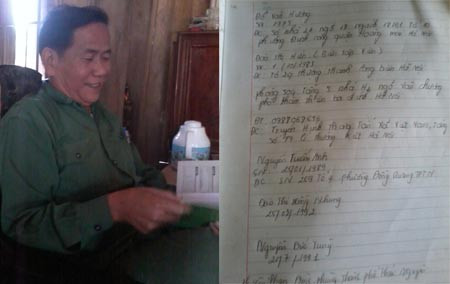 Thầy bùa Hà Văn Giành khẳng định đã làm “nèm” thành công cho rất nhiều người và danh sách những người đến nhờ làm “nèm” yêu