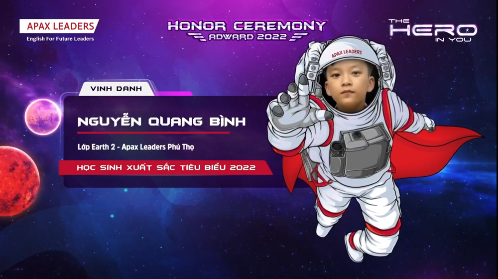 Apax Leaders tổ chức lễ vinh danh các học sinh xuất sắc nhất trong năm qua Apax Leaders tổ chức lễ vinh danh các học sinh xuất sắc nhất trong năm qua