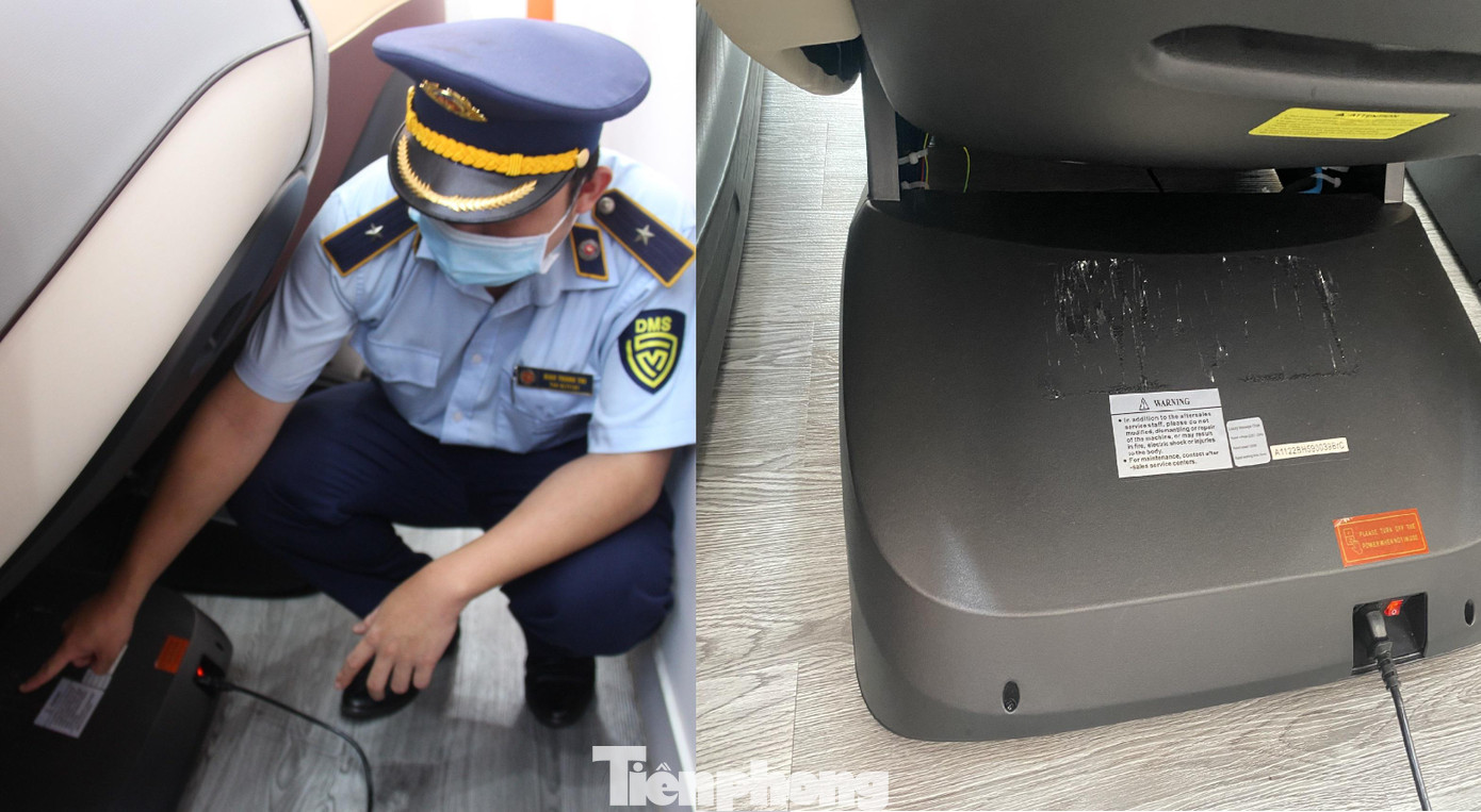 Ghế massage trưng bày tại cửa hàng ATOCHI (TP. Buôn Ma Thuột) có dấu hiệu cào xé nhãn mác