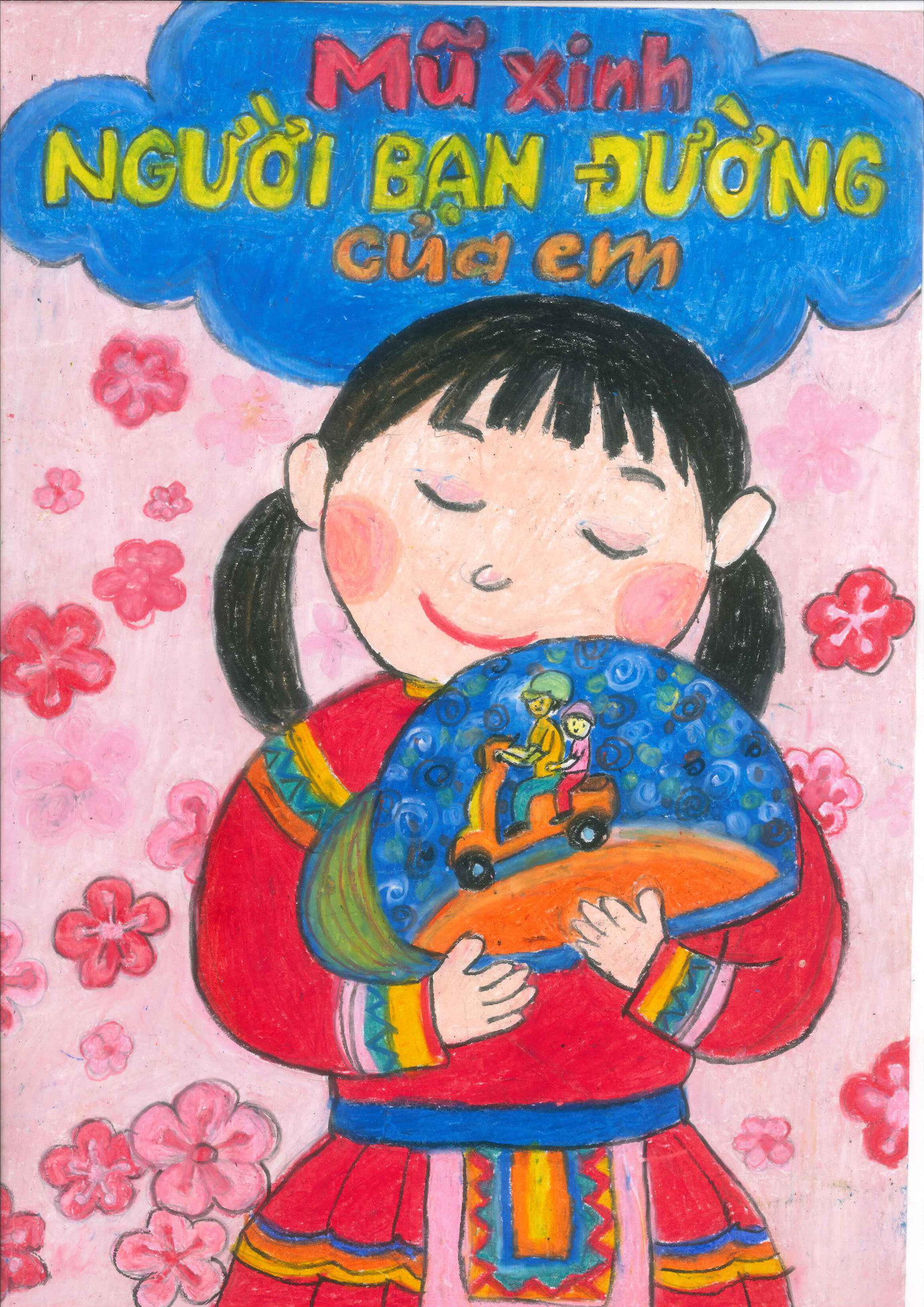 Hơn 800 học sinh đoạt giải sáng tác tranh 'Đội mũ xinh – Bảo vệ chúng mình' ảnh 3