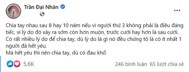 Bài đăng của Đại Nhân thu về lượt tương tác lớn. - Ảnh: FBNV