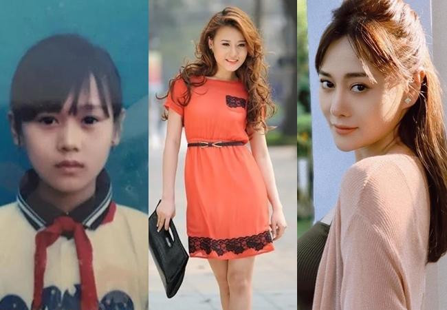 Không thua kém mẹ nuôi và mẹ chồng, Nam "Giò" (Phương Oanh) cũng có nhan sắc nổi bật. Ảnh thẻ của Phương Oanh đeo khăn quàng đỏ từng gây sốt mạng xã hội vì đa số mọi người đều bị ảnh thẻ "dìm" thê thảm trong khi đó, nữ chính "Hương Vị Tình Thân" vẫn cực đáng yêu.