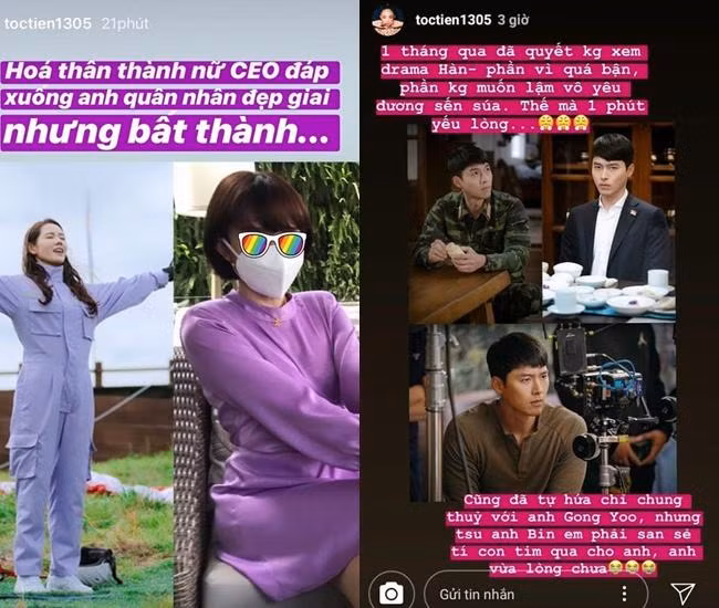 Tóc Tiên từng có thời "rớt liêm sỉ" vì trai đẹp "Hạ Cánh Nơi Anh". - Ảnh chụp màn hình.