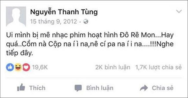 Sơn Tùng từng "u mê" nhạc phim hoạt hình Doraemon.