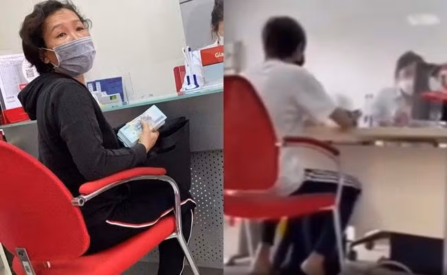Hình ảnh Hồ Văn Cường tới ngân hàng mở tài khoản riêng. Hình ảnh Hồ Văn Cường tới ngân hàng mở tài khoản riêng.