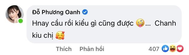 Câu trả lời siêu đáng yêu của Phương Oanh để đáp lại lời chúc siêu có tâm của Thu Quỳnh.
